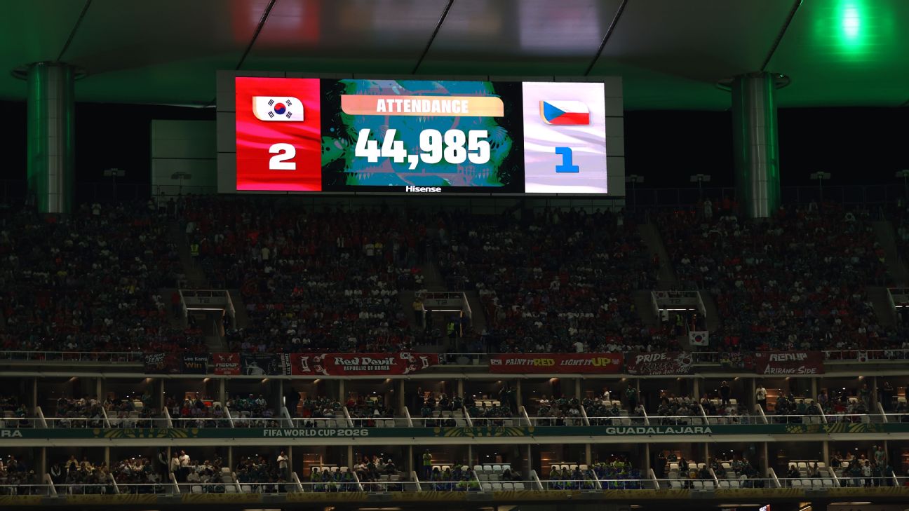 FIFA为韩国对捷克世界杯比赛出席人数辩护：44985人数据真实有据